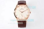 ZF Factory Swiss Replica Jaeger LeCoultre Master Ultra Thin Automatic Men's Watch Rose Gold